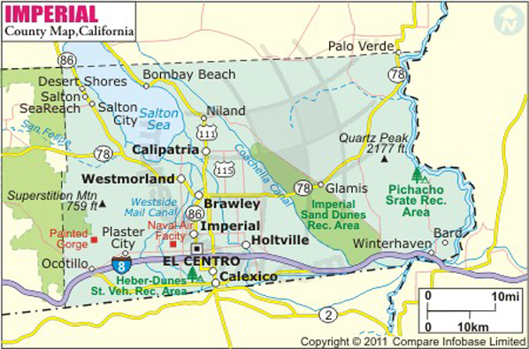 Imperial County Map