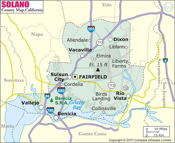 Solano County Map