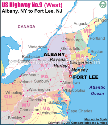 US Highway No.9 (West)-Albany, NY to Fort Lee, NJ