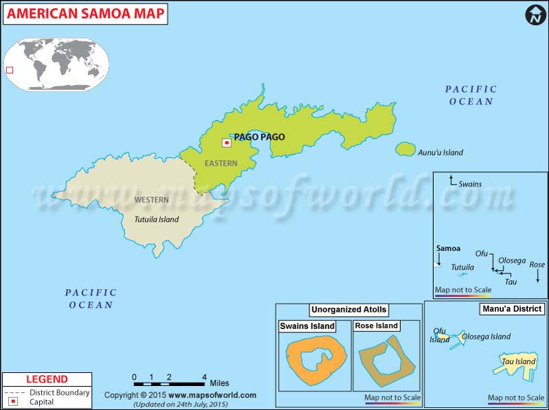 American Samoa Map