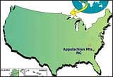 Location Map Of Appalachian