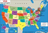 US Map - States and Capitals