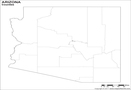 Blank Arizona County Map