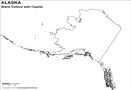 Blank Map of Alaska | Alaska Outline Map