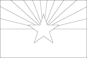 Blank Arizona Flag