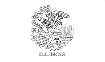 Blank Illinois Flag