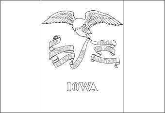 Blank Iowa Flag