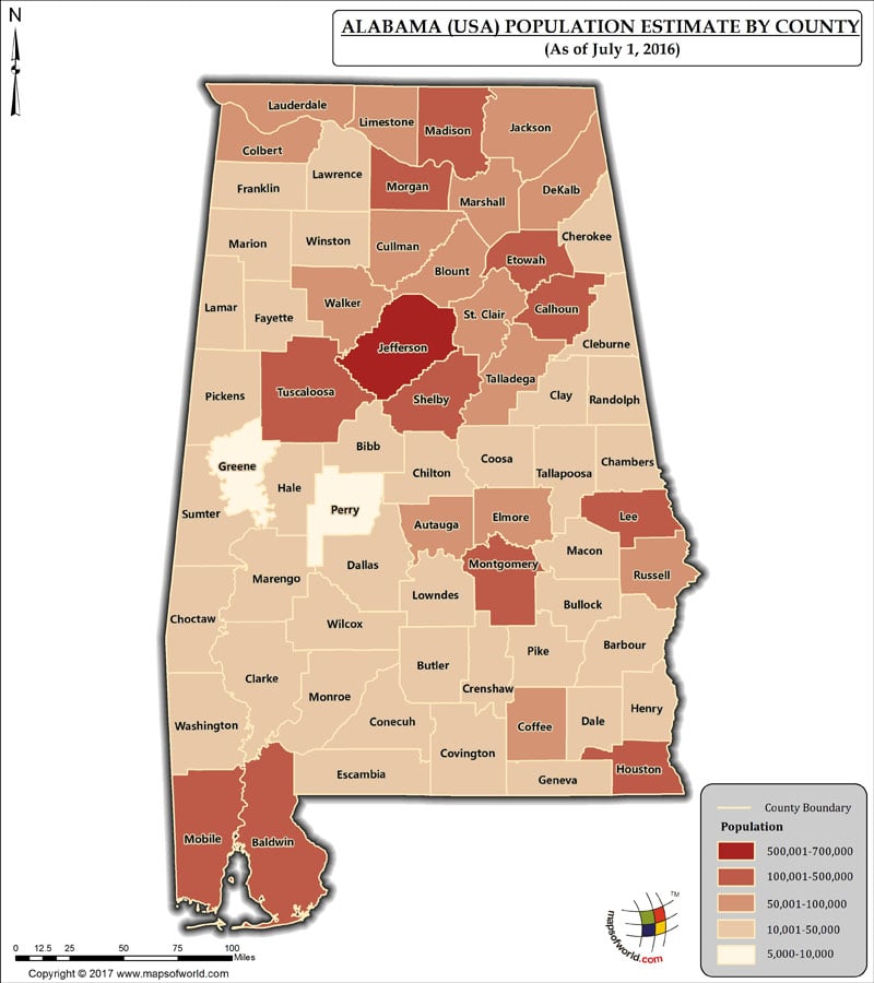 Alabama Population 2016