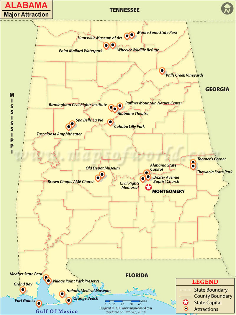 Places to visit in Alabama 