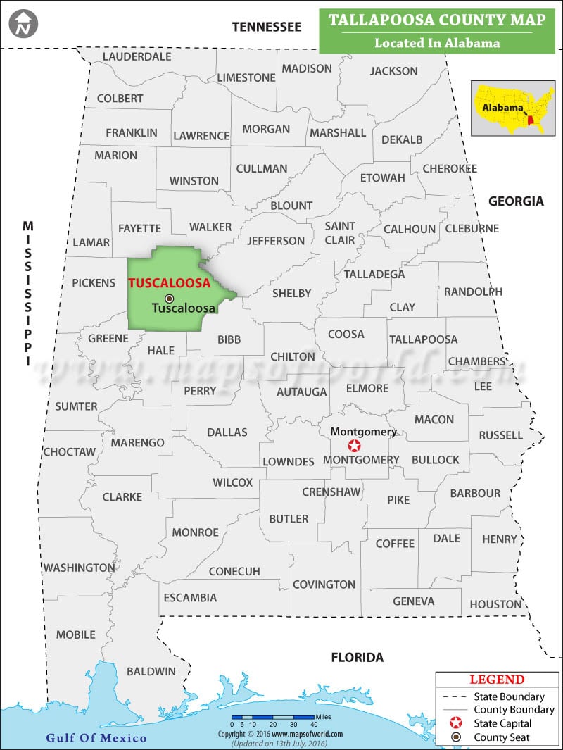 map of tuscaloosa alabama Tuscaloosa County Map Alabama map of tuscaloosa alabama