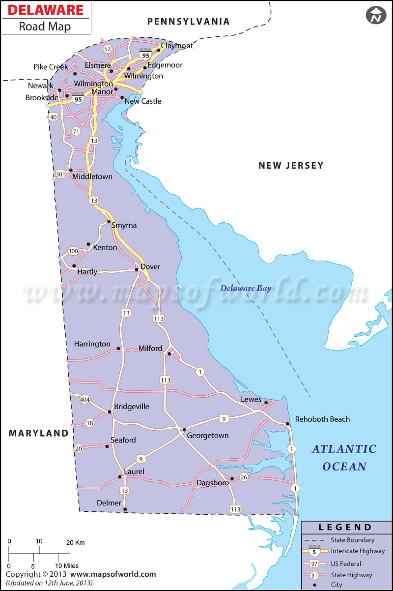 delaware state road map Delaware Road Map delaware state road map
