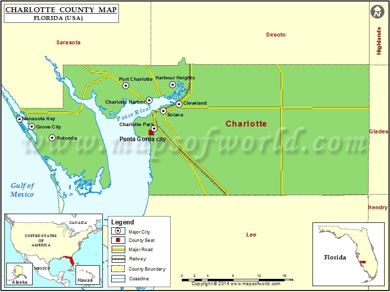 Charlotte County Map Florida