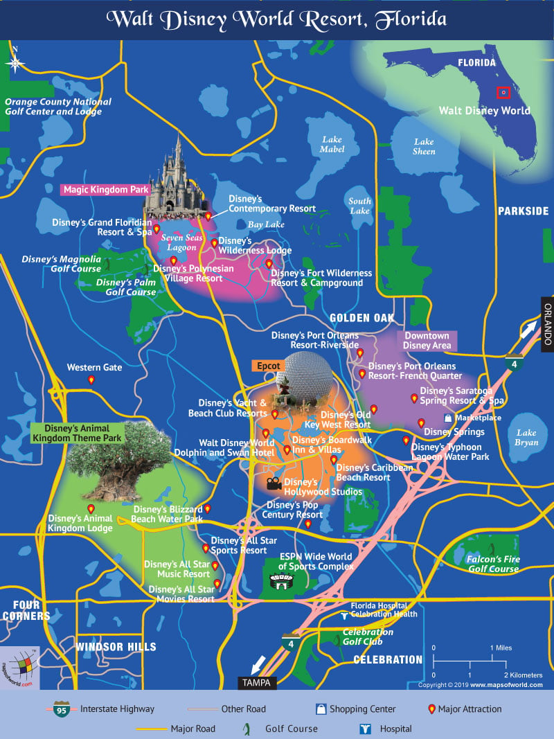 Map Of Disney World