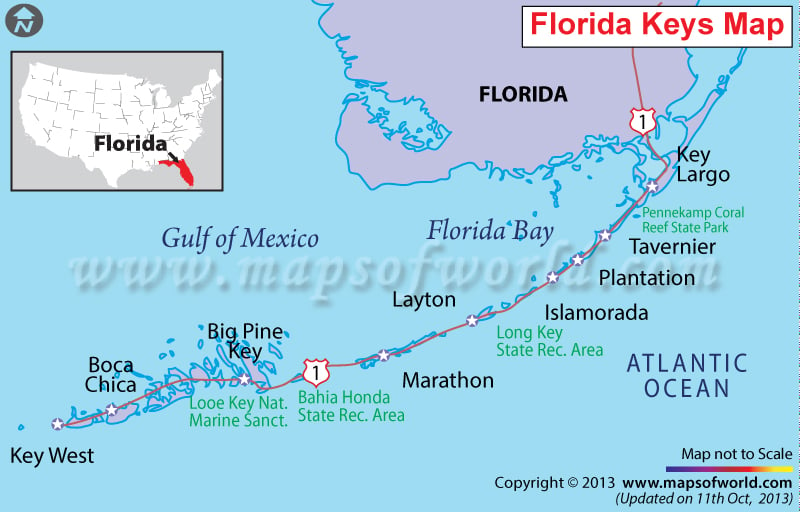 Florida Keys Map, Map of Florida Keys