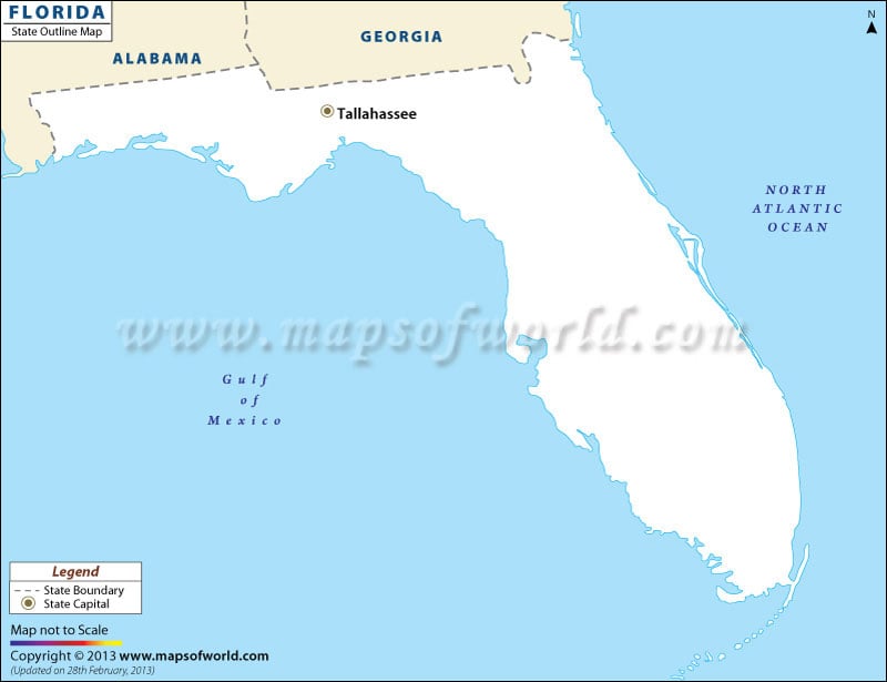 Florida Outline Map