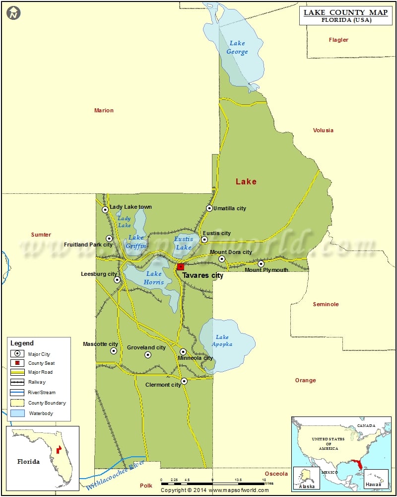 Lake County Map Florida