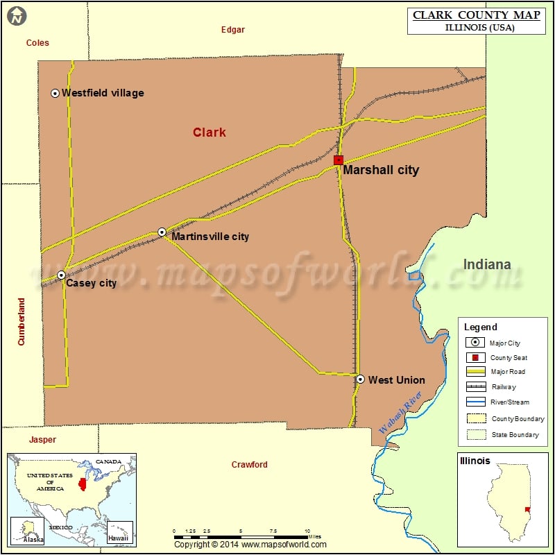 Clark County Map for free download