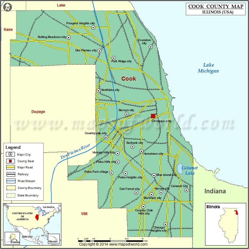 Cook County Map for free download