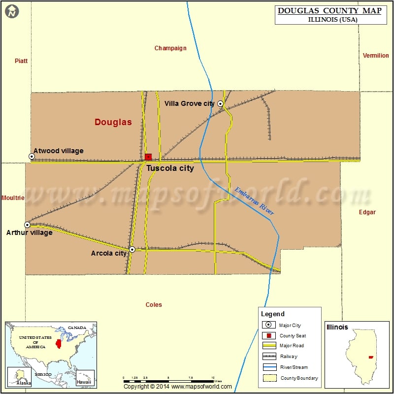 Douglas County Map for free download
