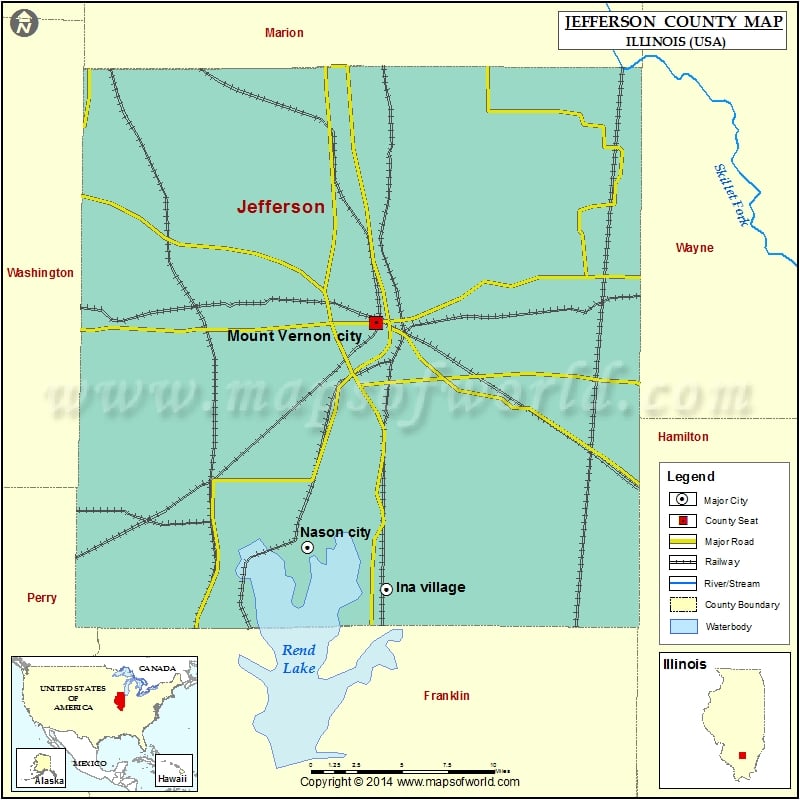 Jefferson County Map for free download