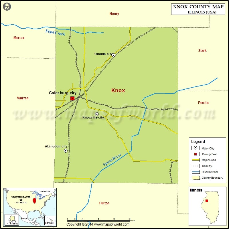 Knox County Map for free download