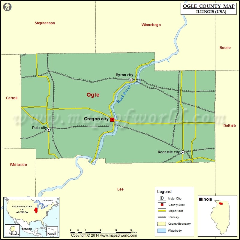 Ogle County Map for free download