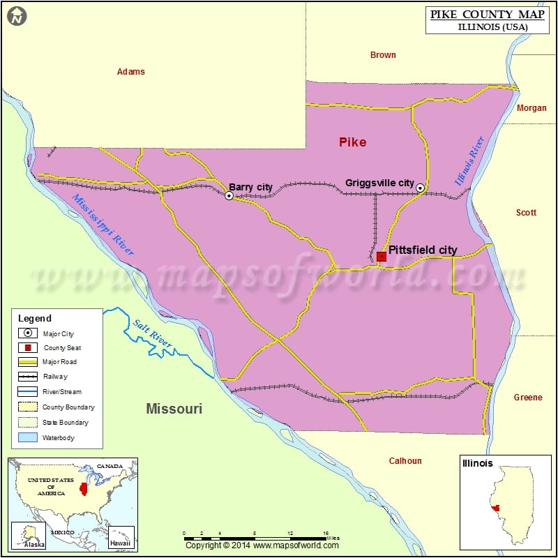 Pike County Map for free download
