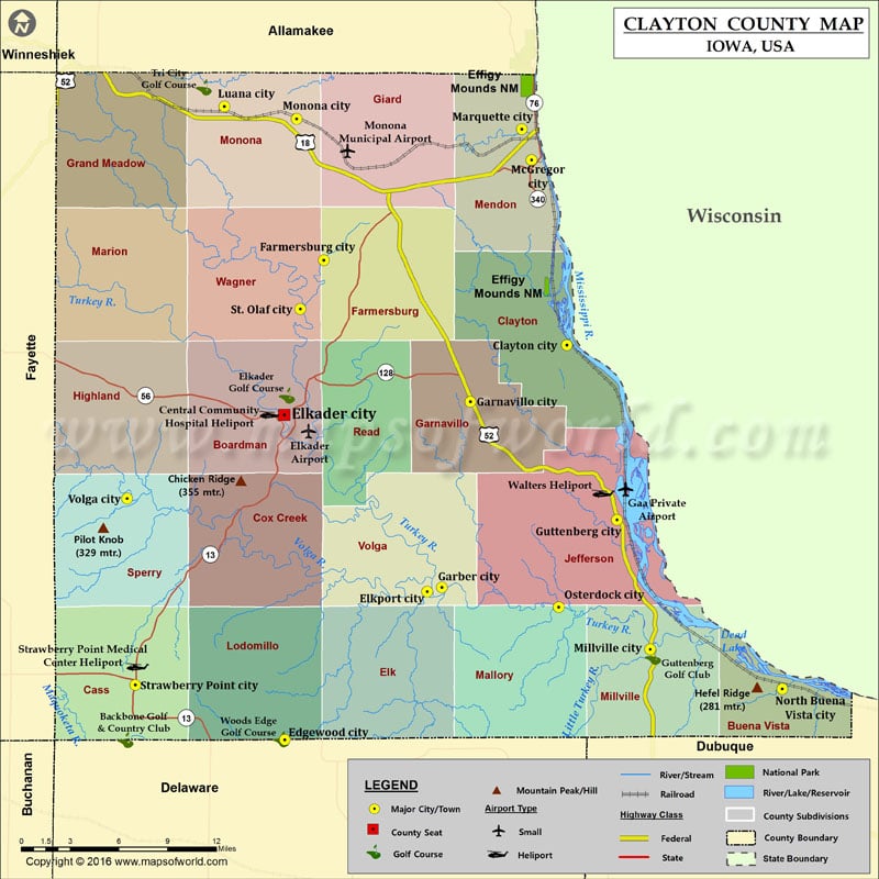 Clayton County Map for free download