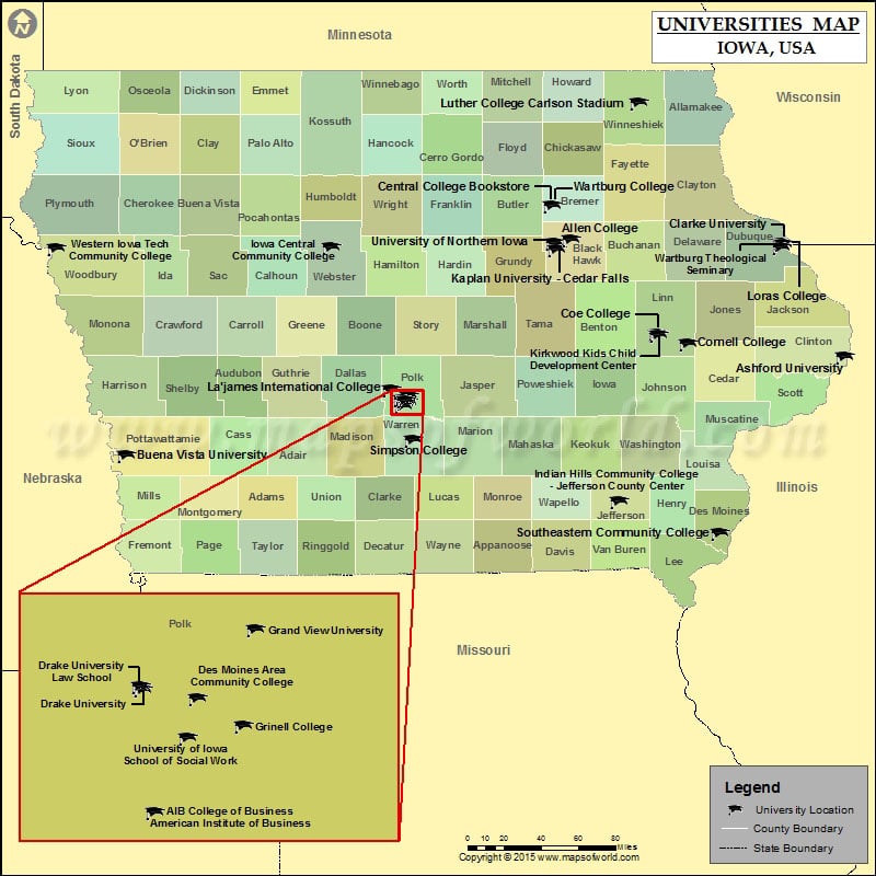 List of Universities in Iowa