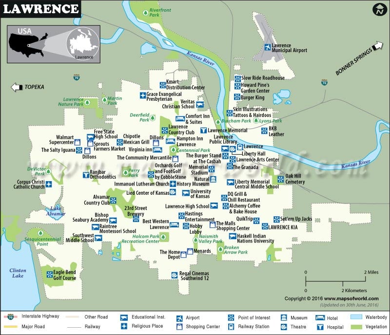 Lawrence Map