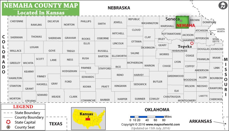 Nemaha County Map
