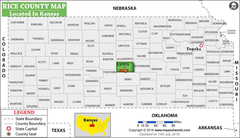 Rice County Map