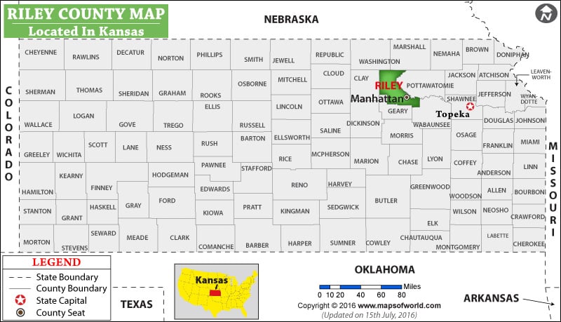 Riley County Map