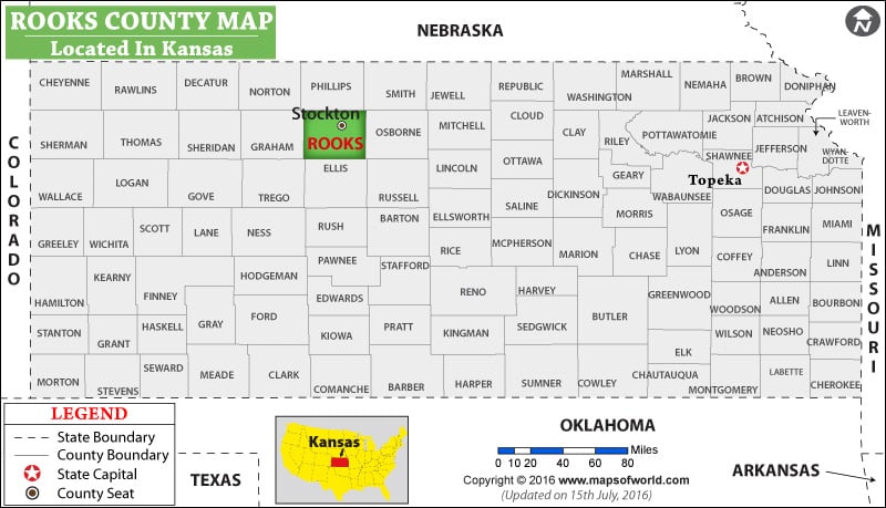 Rooks County Map