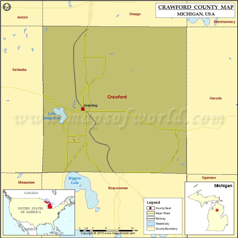 Crawford County Map for free download