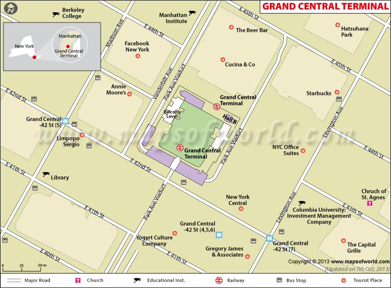 Grand Central Station Map