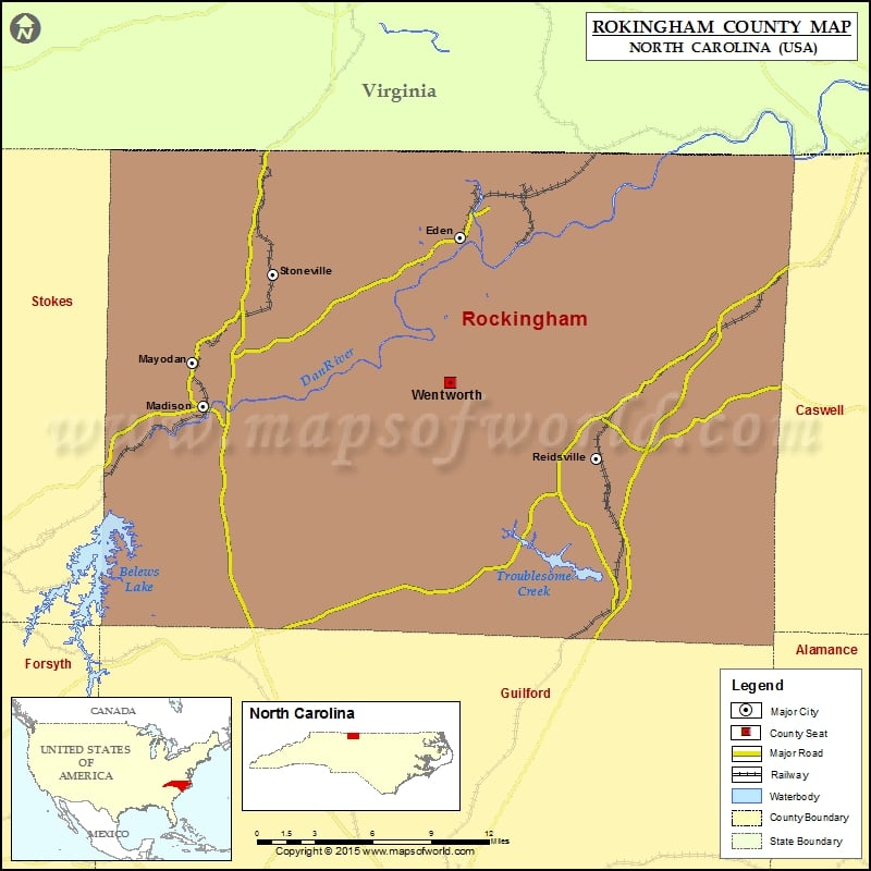 Rockingham County Map for free download