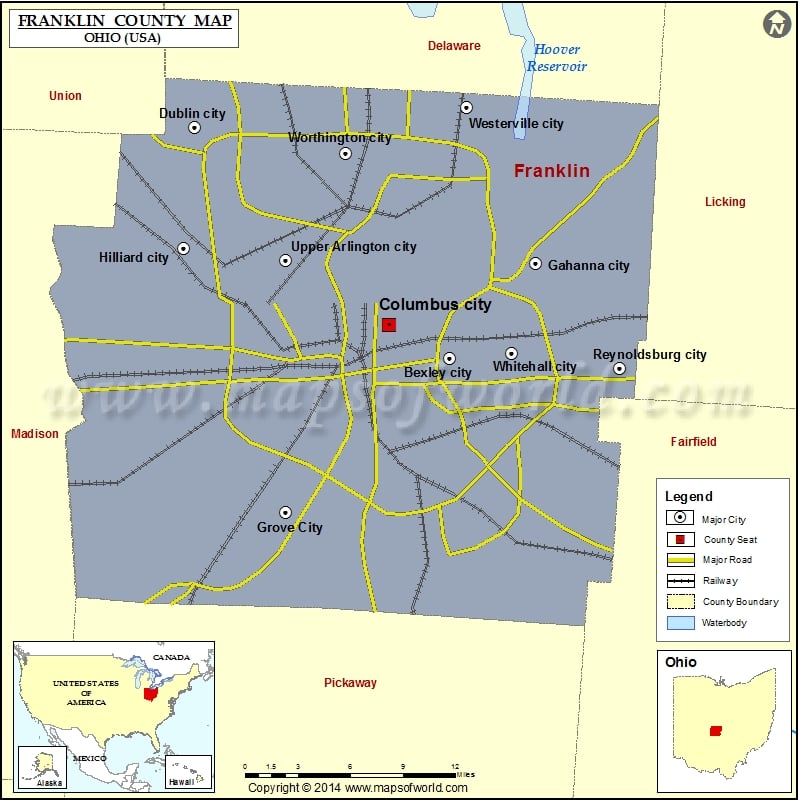 franklin county map Franklin County Map Franklin County Ohio franklin county map