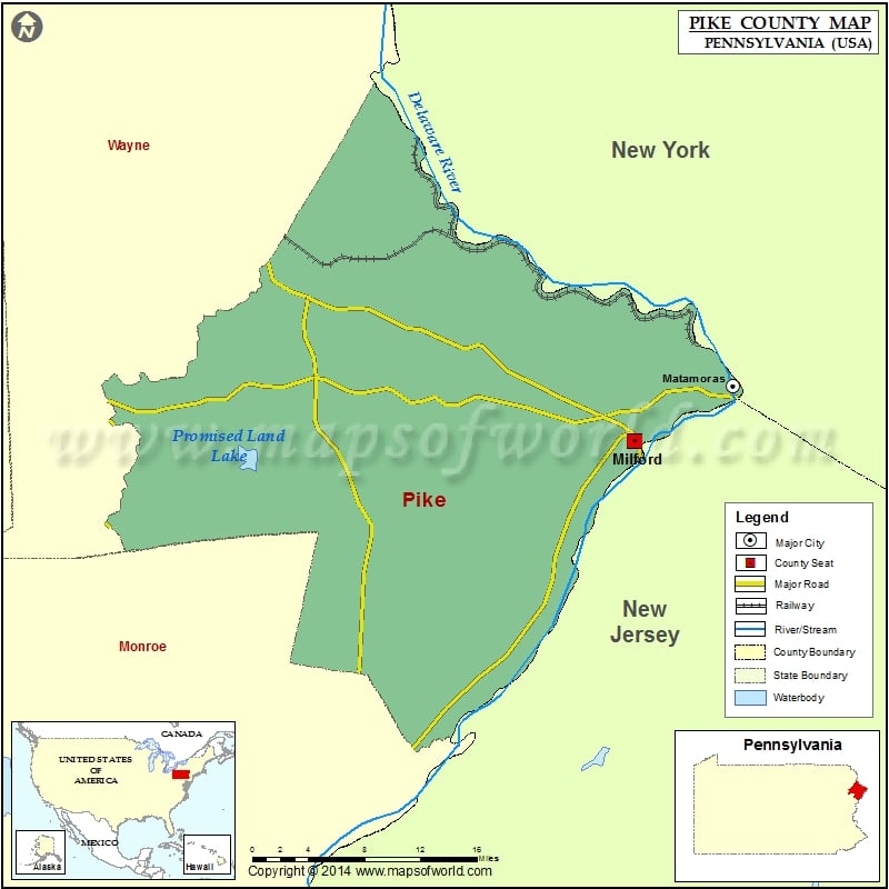 Pike County Map for free download
