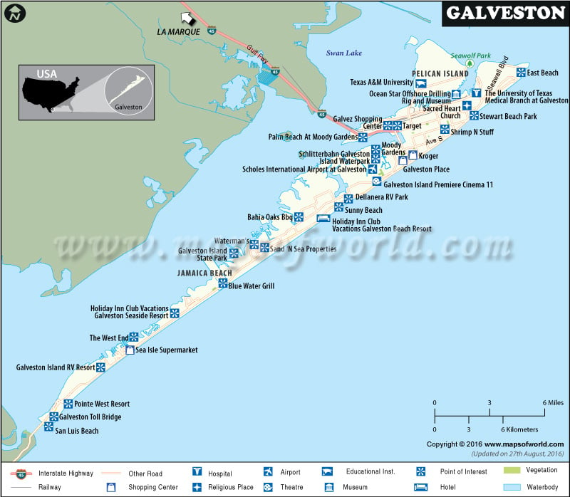 Galveston Map