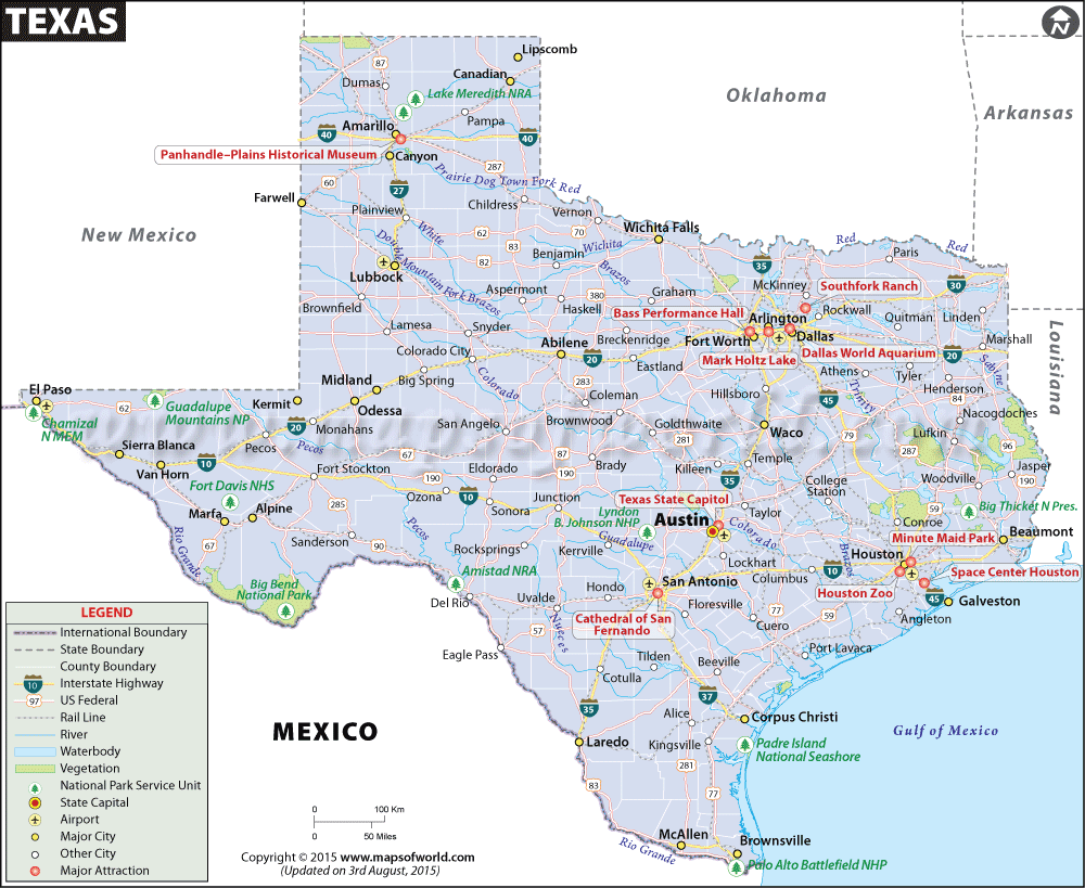 Texas Map Map Of Texas Tx Map Of Cities In Texas Us