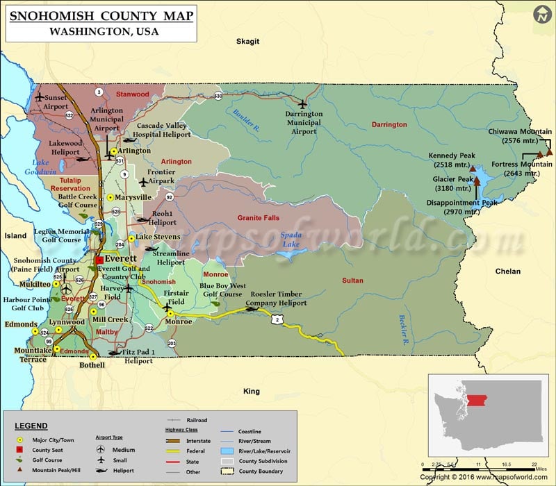 map of snohomish county Snohomish County Map Washington map of snohomish county