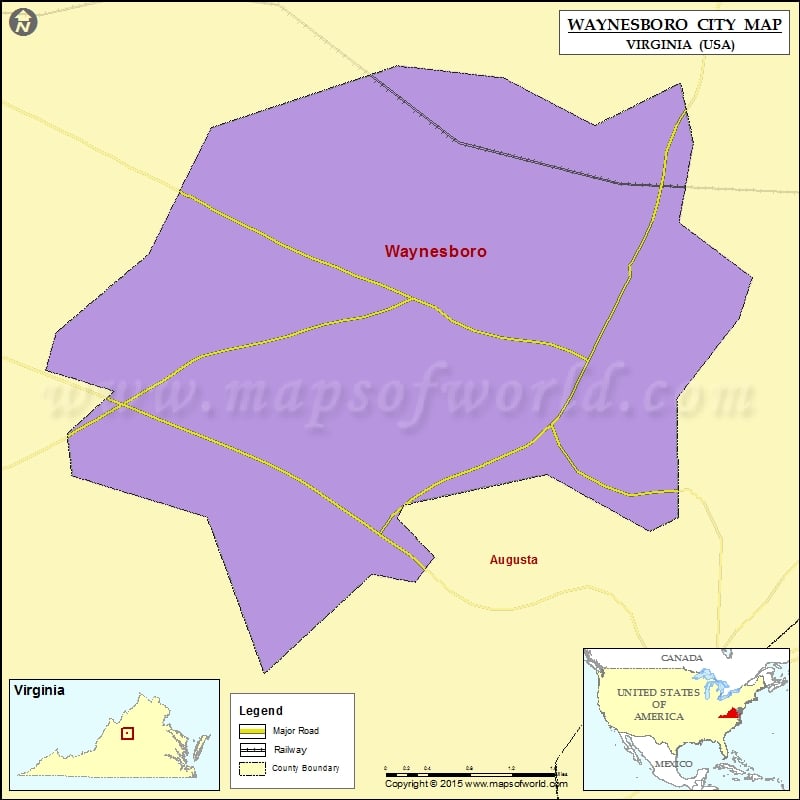 Waynesboro County Map