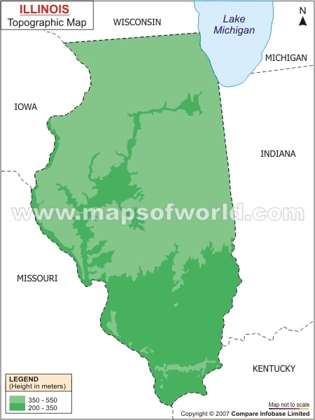 Topographic Map Illinois