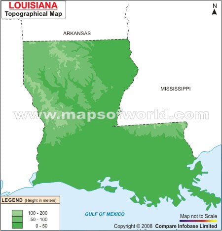 Louisiana Topographic Maps