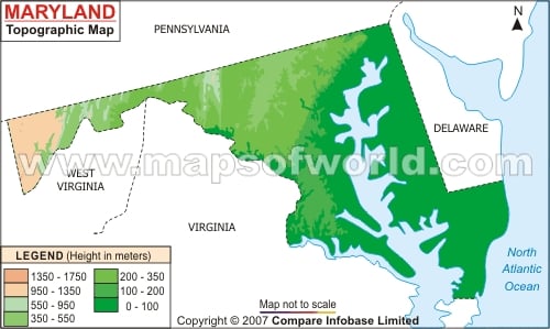 Maryland Topographic Map