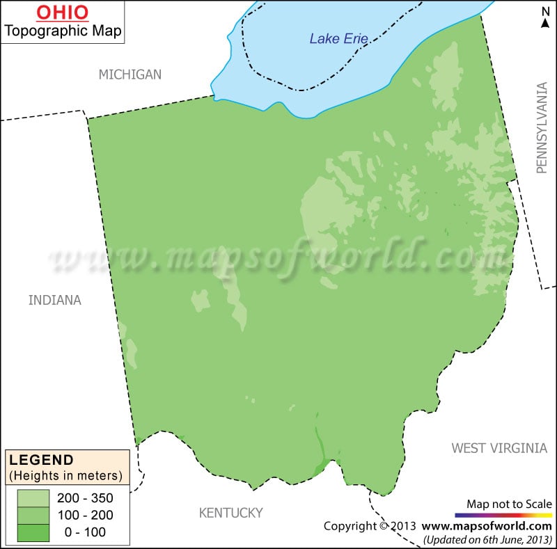 Ohio Topographic Map