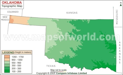 Oklahoma Topographic Map