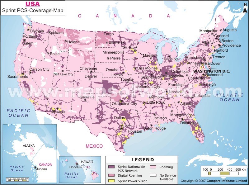 Map Of Usa Mobile Coverage
