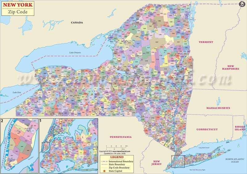 New York Zip Code Map